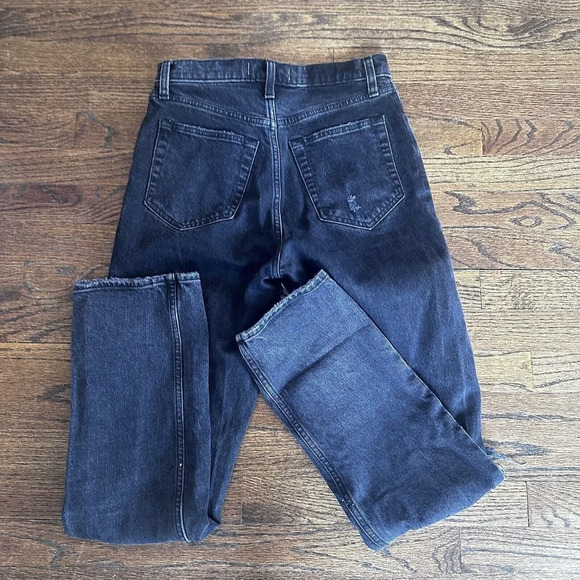 Abercrombie & Fitch Womens 90s Straight Ultra Hight Rise Denim Size 26 2R G0786 - Picture 11 of 12